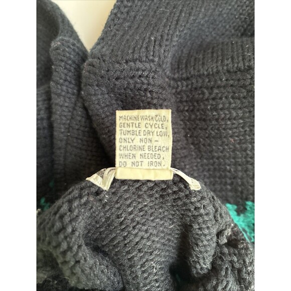 Vintage Ladies EXTRA Christmas Santa Mock Neck LS Over Sized Sweater Size S - Picture 3 of 8